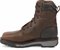 Side view of Justin Original Work Boots Mens Pipefitter Tobacco Brown WP ST
